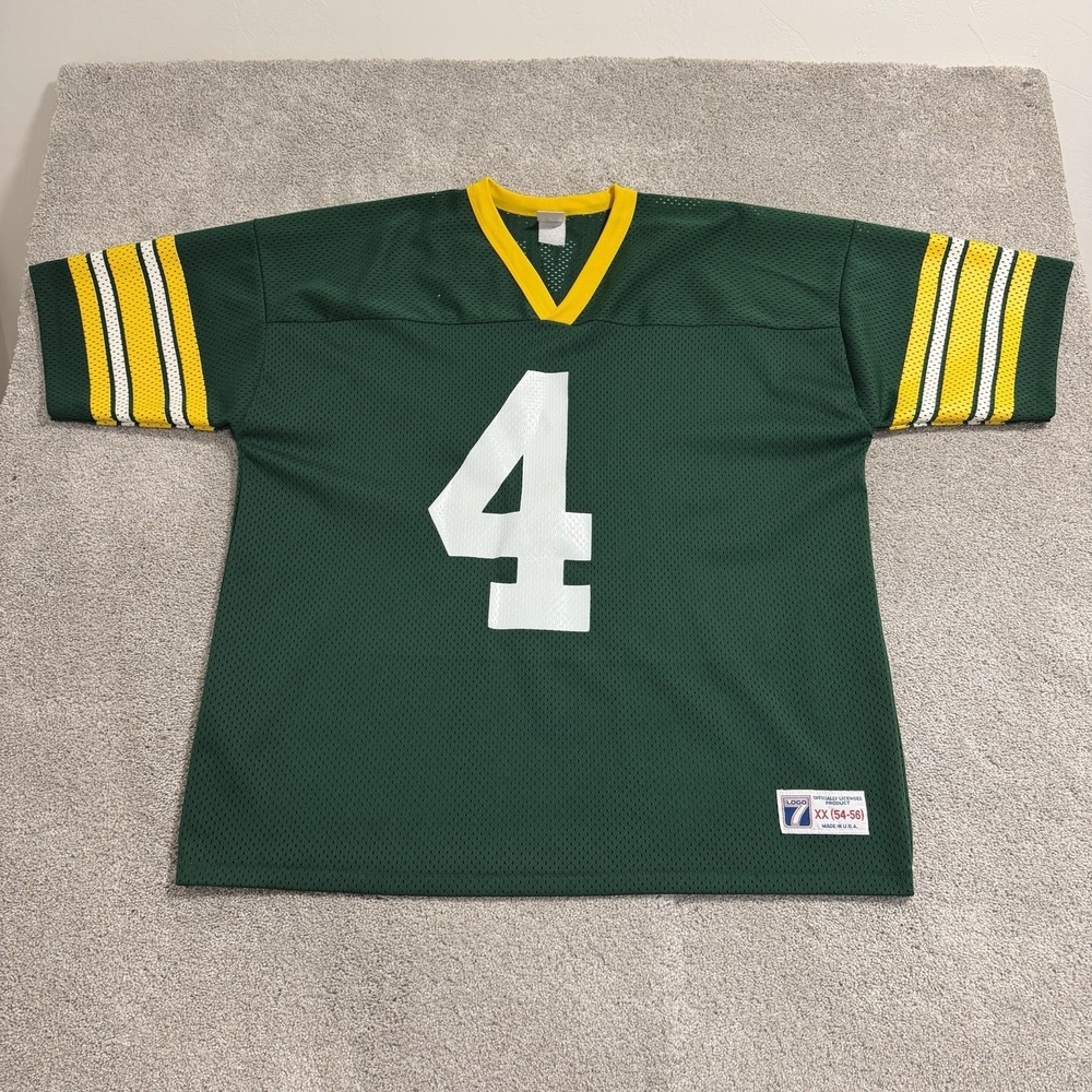 Vintage Logo 7 Brett Favre Green Bay Packers Jersey‎ Mens Sz XXL 54-56 NFL 90s
